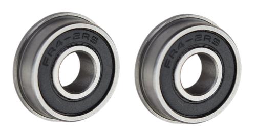 (2 Each) FR4-2RS Flanged Sealed Radial Ball Bearing 1/4 ID X 5/8 OD X 0.196" W