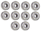 (10 Each) 1614-ZZ Shielded Radial Ball Bearing 3/8 ID X 1-1/8 OD X 3/8 Wide