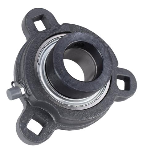 1-1/8" Three Bolt Flange Bearing W/ Lock Collar SATRD206-18G, VF3E-118, VF3E-118