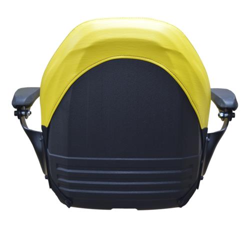 John Deere Lawn Mower Seat w/ Armrests Yellow X500, X520, X530, F735, G100