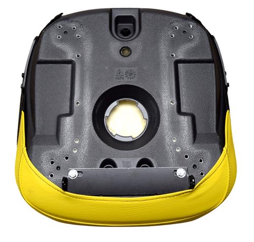 John Deere Lawn Mower Seat w/ Armrests Yellow X500, X520, X530, F735, G100