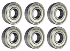 (6 Pack) 6305-ZZ, 6305-2Z, 305SS Shielded Radial Ball Bearing 25X62X17 SpinCo