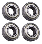 (4 Each) 1623-ZZ Shielded Radial Ball Bearing 5/8 ID X 1-3/8 OD X 7/16 Wide