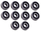 (10 Each) 606-2RS, 606LU, R1760-2RS Sealed Radial Ball Bearing 6X17X6 SpinCo
