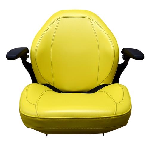 John Deere Lawn Mower Seat w/ Armrests Yellow LX255 LX266 LX277 LX279 LX280