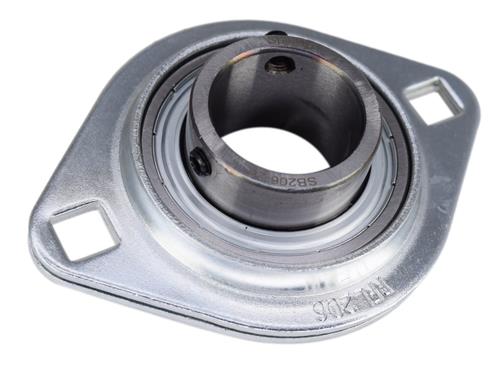 1-1/4" Pressed Steel Two Bolt Flange Bearing SBSFL206-20, SBPFL206-20