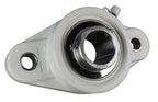 1" Stainless Steel Plastic Two Bolt Flange Bearing MUNCFL205-16, YCJT-1-PT