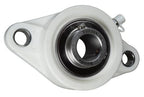 3/4" Stainless Steel Plastic Two Bolt Flange Bearing MUNCFL204-12, YCJT-3/4-PT