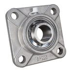 1" Stainless Steel Four Bolt Flange Bearing SSUCF205-16, SUCSF205-16, CRFS-PN16