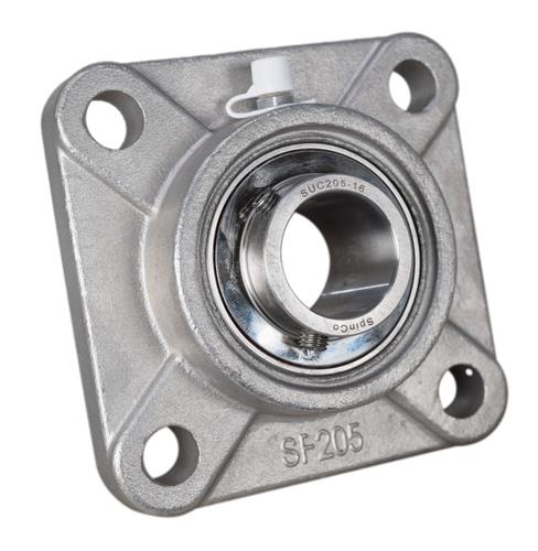 1" Stainless Steel Four Bolt Flange Bearing SSUCF205-16, SUCSF205-16, CRFS-PN16