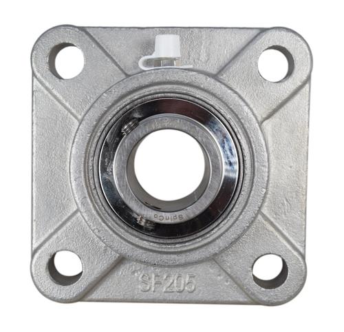 1" Stainless Steel Four Bolt Flange Bearing SSUCF205-16, SUCSF205-16, CRFS-PN16