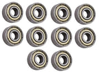 (10 Each) R3-ZZ Shielded Radial Ball Bearing 3/16 ID X 1/2 OD X 0.196" Wide
