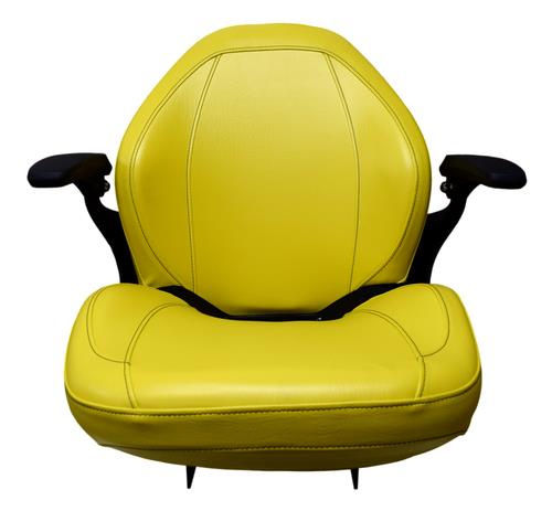 John Deere Tractor Seat w/ Armrests Yellow 650 750 850 900HC 950 1050 CH16115