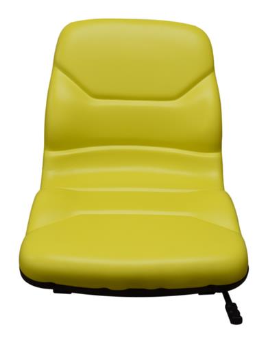John Deere High Back Lawn Mower Compact Tractor Seat With Slides Yellow