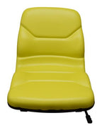 John Deere High Back Lawn Mower Compact Tractor Seat With Slides Yellow