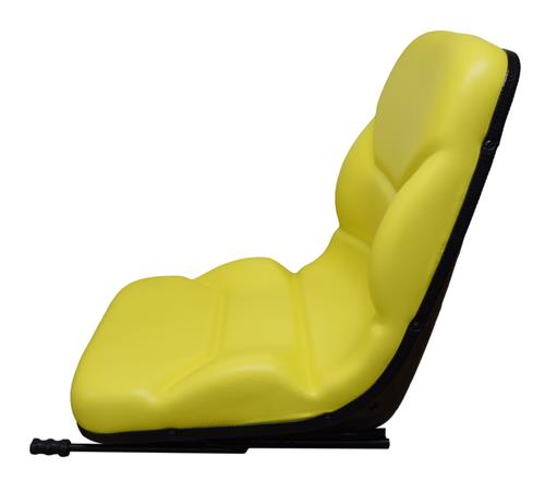 John Deere High Back Lawn Mower Compact Tractor Seat With Slides Yellow