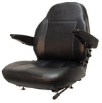 Zero Turn Turf Lawn Mower Seat w/ Armrests John Deere Hustler Ect.