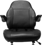 Zero Turn Turf Lawn Mower Seat w/ Armrests John Deere Hustler Ect.