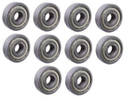 (10 Each) 6200-ZZ, 6200-2Z, 200SS Shielded Radial Ball Bearing 10X30X9 SpinCo