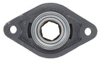 1-1/4" Hex Two Bolt Ductile Flange Bearing for Progressive Turf 213025 SpinCo