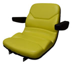 John Deere Tractor Seat Yellow W/ Armrests 650 750 850 900HC 950 1050 CH16115