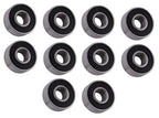 (10 Each) R3-2RS Sealed Radial Ball Bearing 3/16 ID X 1/2 OD X 0.196" Wide