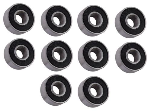 (10 Each) R3-2RS Sealed Radial Ball Bearing 3/16 ID X 1/2 OD X 0.196" Wide