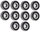 (10 Each) 6203-2RS-1/2, 6203LLU8, 203PP8 Sealed Radial Ball Bearing 0.5"X40X12