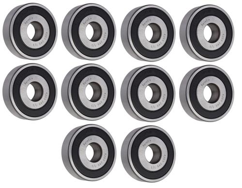 (10 Each) 6203-2RS-1/2, 6203LLU8, 203PP8 Sealed Radial Ball Bearing 0.5"X40X12