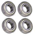 (4 Each) 1630-ZZ Shielded Radial Ball Bearing 3/4 ID X 1-5/8 OD X 1/2 Wide