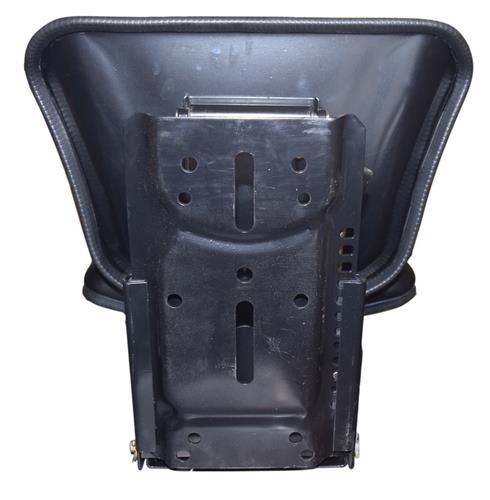 Universal Replacement Tractor Seat with Slides and Suspension Black