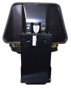Universal Replacement Tractor Seat with Slides and Suspension Black