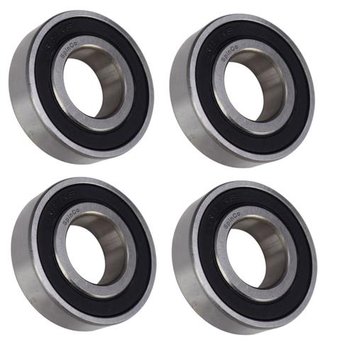 (4 Each) R12-2RS Sealed Radial Ball Bearing 3/4 ID X 1-5/8 OD X 7/16 Wide SpinCo