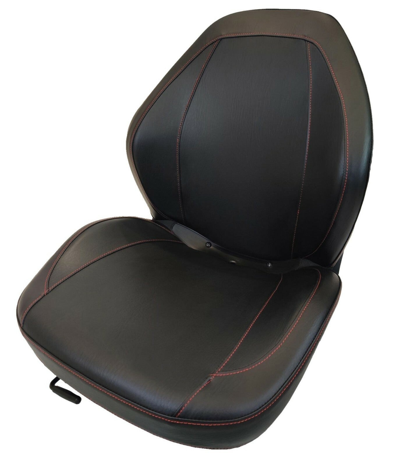 Skid Steer Black Seat with Slides Bobcat Case Ford Gehl John Deere New Holland