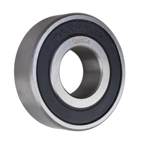 SS6204-2RS, SS6204LLU Stainless Steel Sealed Radial Ball Bearing 20X47X14 SpinCo