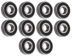 (10 Each) 6203-2RS-16MM Sealed Radial Ball Bearing 16X40X12 SpinCo