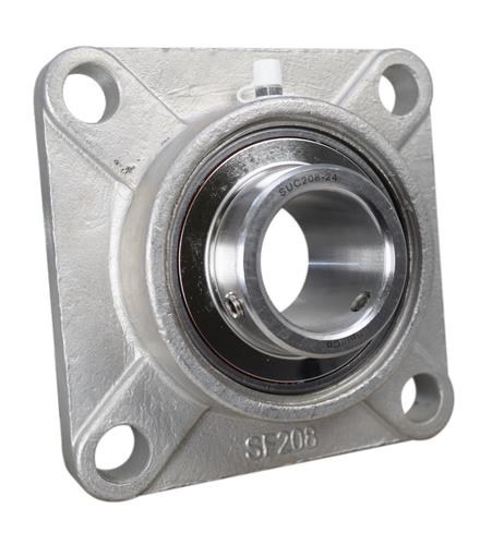 1-1/2" Stainless Four Bolt Flange Bearing SSUCF208-24, SUCSF208-24, CRFS-PN24