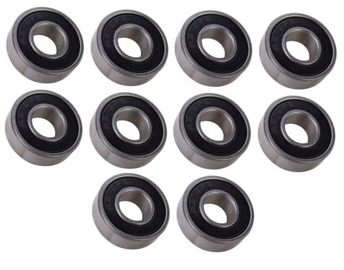 (10 Each) R6-2RS Sealed Radial Ball Bearing 3/8 ID X 7/8 OD X 9/32 Wide SpinCo