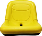 Low Back John Deere Lawn Mower Seat Yellow