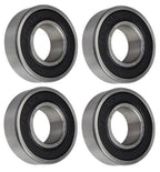 (4 Each) 6203-2RS-3/4, 6203LLU12, 203PP12 Sealed Radial Ball Bearing 0.75"X40X12