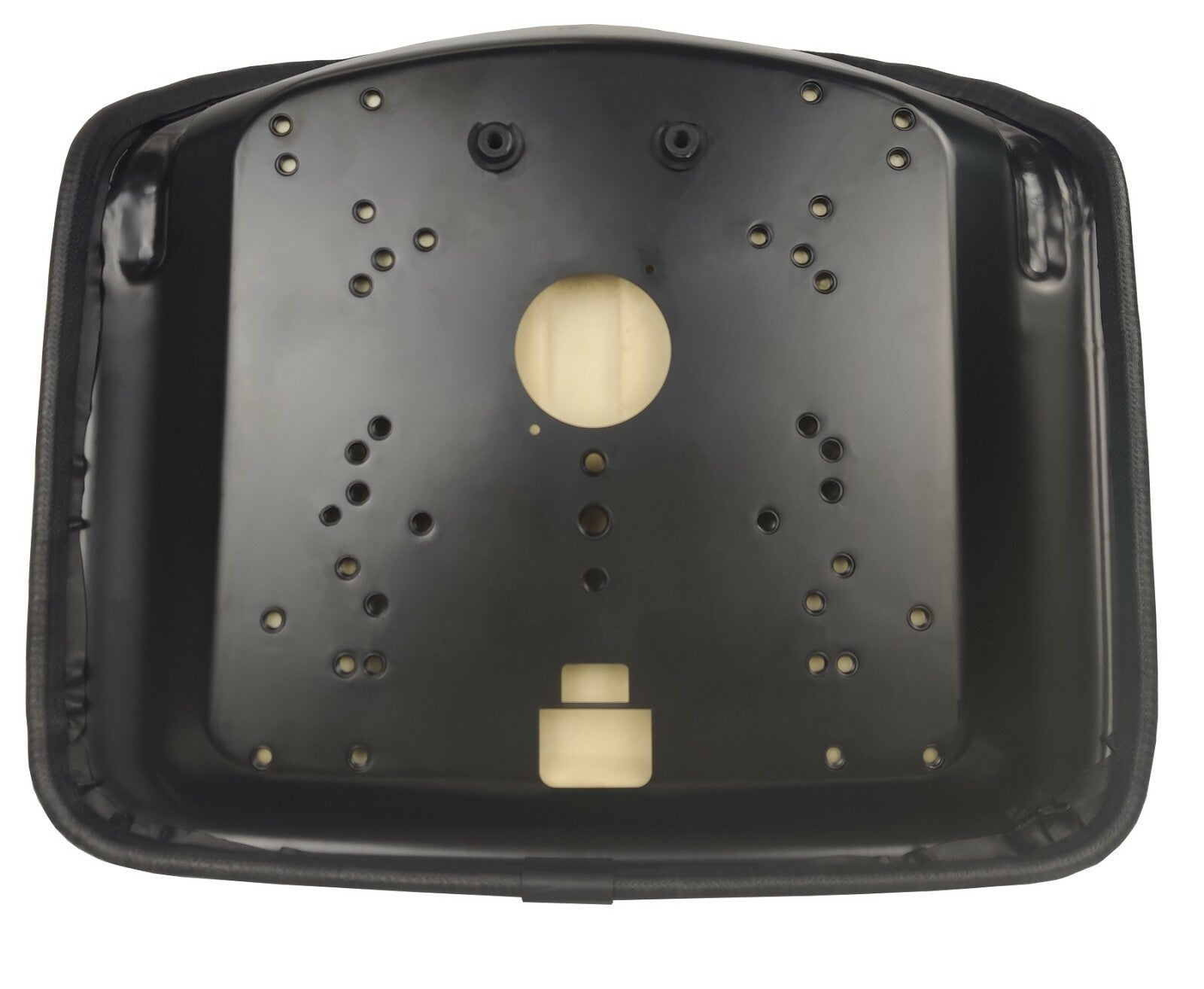 Black Low Back Steel Pan Vinyl Mower Seat Cub Cadet Hustler Toro