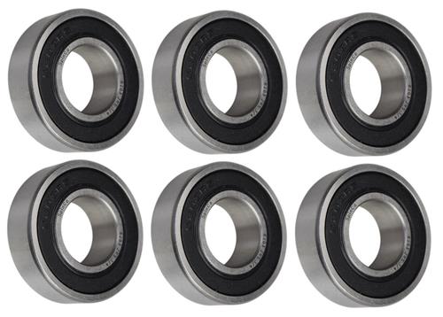 (6 Each) 6203-2RS-3/4, 6203LLU12, 203PP12 Sealed Radial Ball Bearing 0.75"X40X12