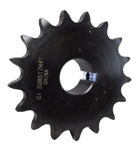 50 Roller Chain Sprocket 17 Teeth 1" Bore 50B17-1 50BS17H-1
