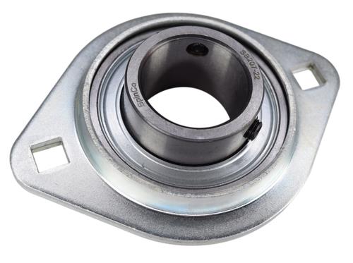 1-3/8" Pressed Steel Two Bolt Flange Bearing SBSFL207-22, SBPFL207-22