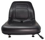 Daewo Skid Steer Black Seat with Slides 440 450 460 470 1340XL 1760XL 2060XL Ect