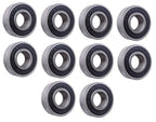 (10 Each) 6202-2RS, 6202LLU, 202PP Sealed Radial Ball Bearing 15X35X11 SpinCo