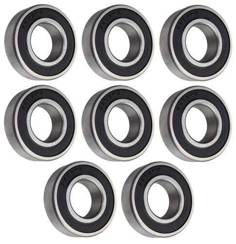 (8 Each) 6205-2RS-1, 6205LLU16, 205PP16 Sealed Radial Ball Bearing 1"X52X15