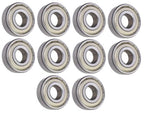 (10 Each) 6203-ZZ-5/8 6203-2Z10 203SS10 Shielded Radial Ball Bearing 5/8"X40X12