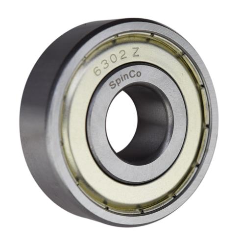 (10 Pack) 6302-ZZ, 6302-2Z, 302SS Shielded Radial Ball Bearing 15X42X13 SpinCo