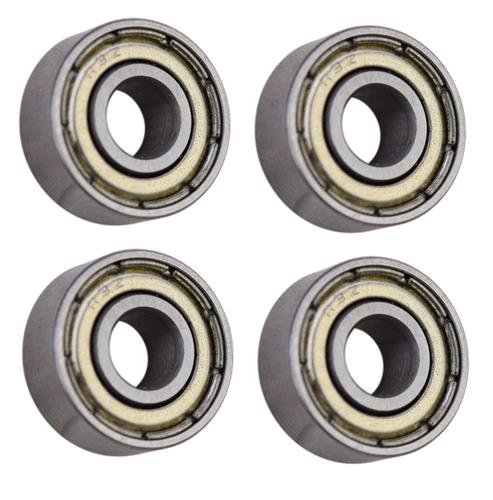 (4 Each) R3-ZZ Shielded Radial Ball Bearing 3/16 ID X 1/2 OD X 0.196" Wide